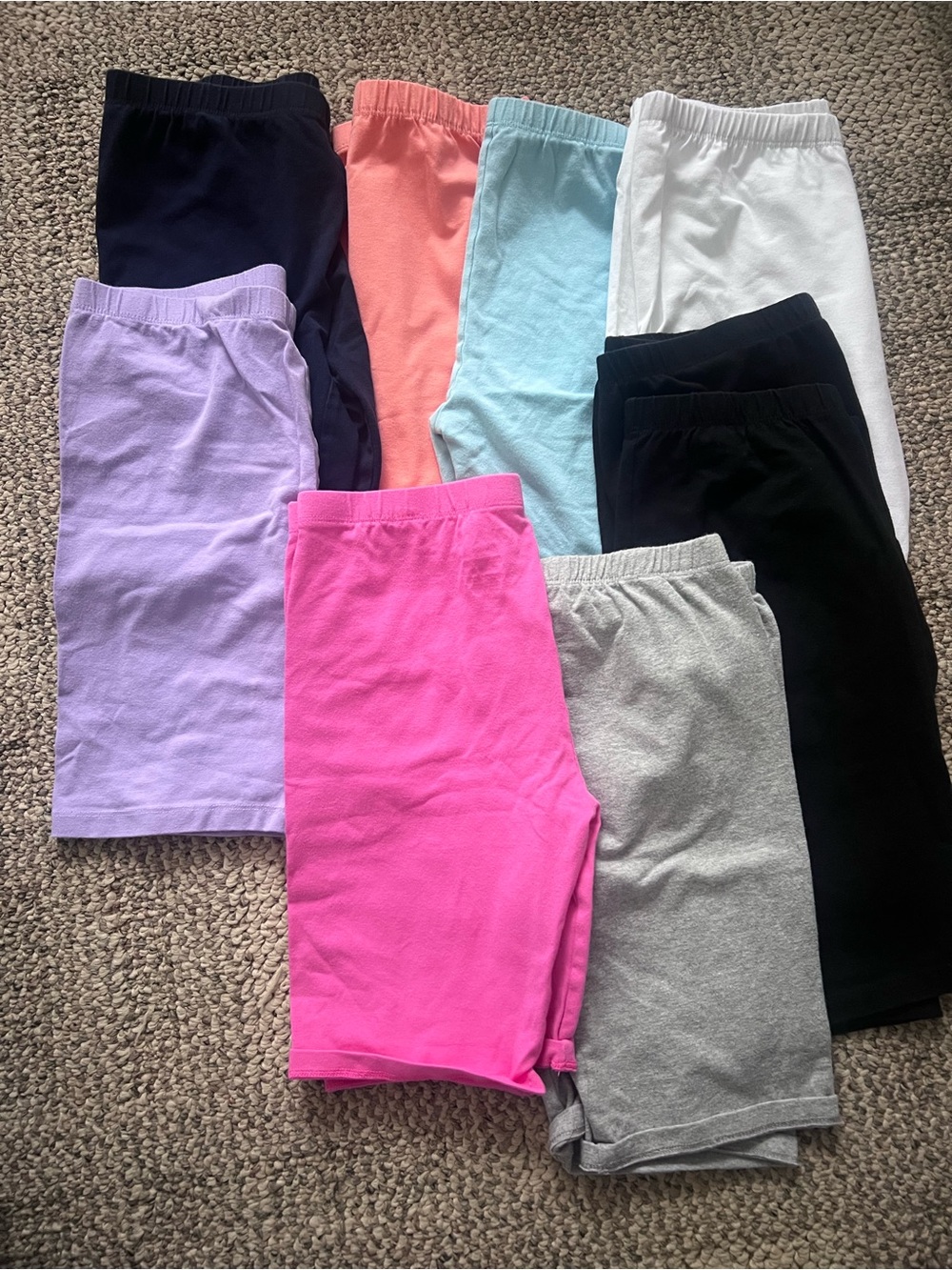 Kids Cotton Bike Shorts Pack - Multicolor